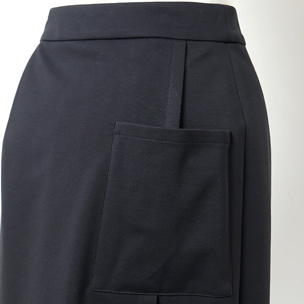 Compact Ponte Wrap Skirt
