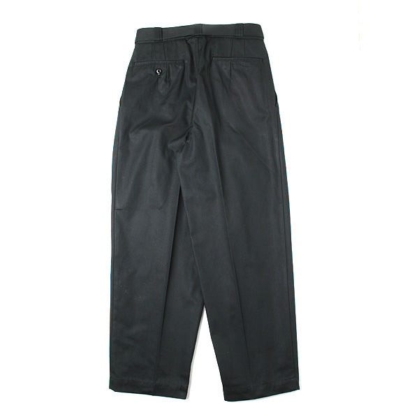 FRONT PLEATS CLASSIC FIT ORGANIC COTTON GABERDINE