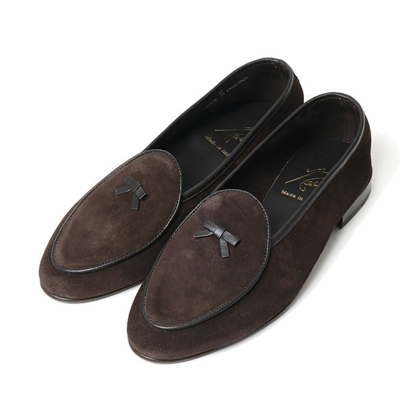 Suede Slip-On with Bow