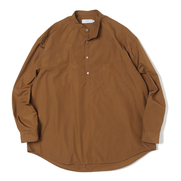 Broad Oversized Band Collar Pullover Shirt (GM213-50060B 