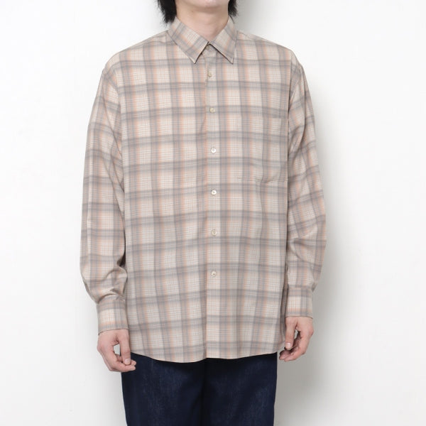 SUPER LIGHT WOOL CHECK SHIRTS