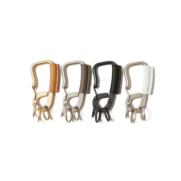 Brass Carabiner with Cow Leather