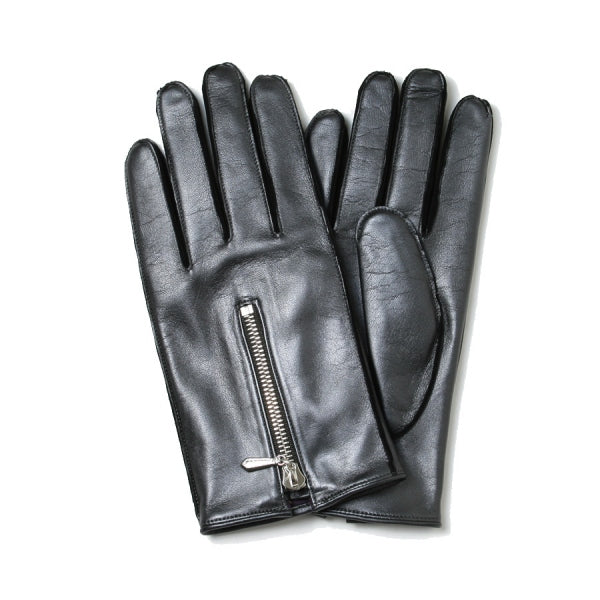 Zipped Leather Glove - Sheep Skin