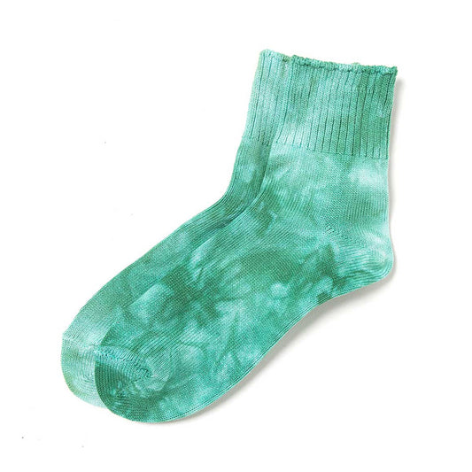 TIE-DYED ANKLE SOCKS C/N/PU