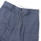 DENIM PIPED STEM SLACKS