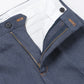 DENIM PIPED STEM SLACKS