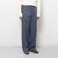 DENIM PIPED STEM SLACKS