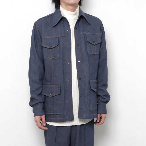 DENIM BUSH SHIRT JACKET