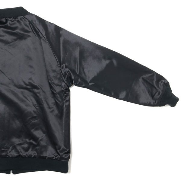 Reversible Rib Collar Jacket-C/R Sateen/Rayon Pile