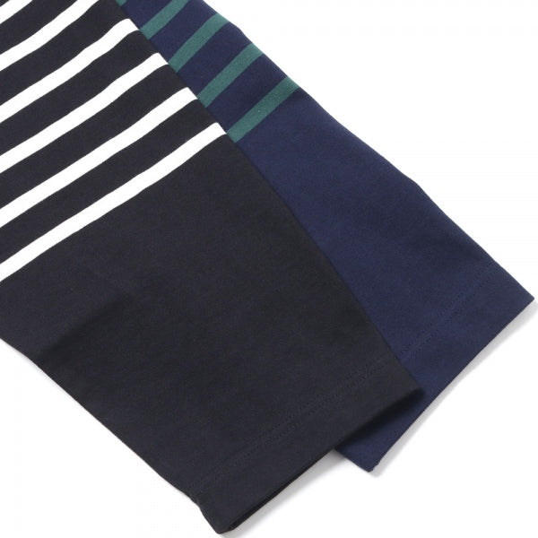 BOX Tee LONG SLEEVES ORGANIC COTTON BORDER