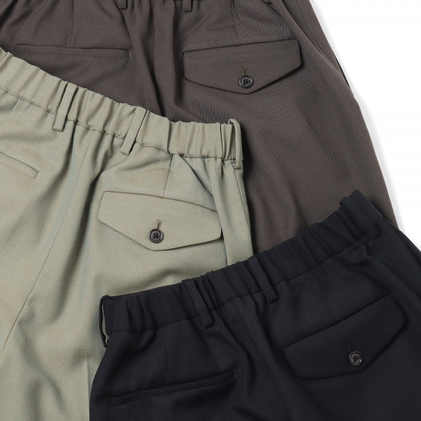 FLAT FRONT TROUSERS ORGANIC WOOL SURVIVAL CLOTH