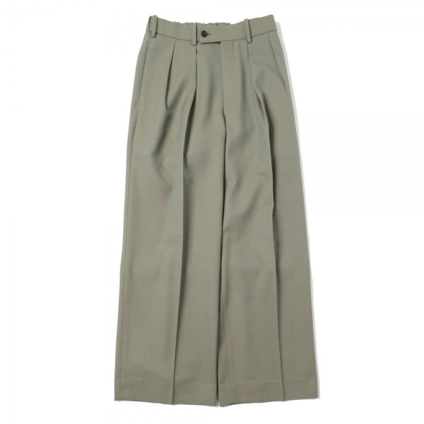 DOUBLE PLEATED TROUSERS ORGANIC WOOL SURVIVALCLOTH