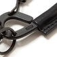 CARABINER KEY RING OILED COW LEATHER