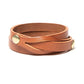 TRIPLE WRAP BRACELET OILED COW LEATHER