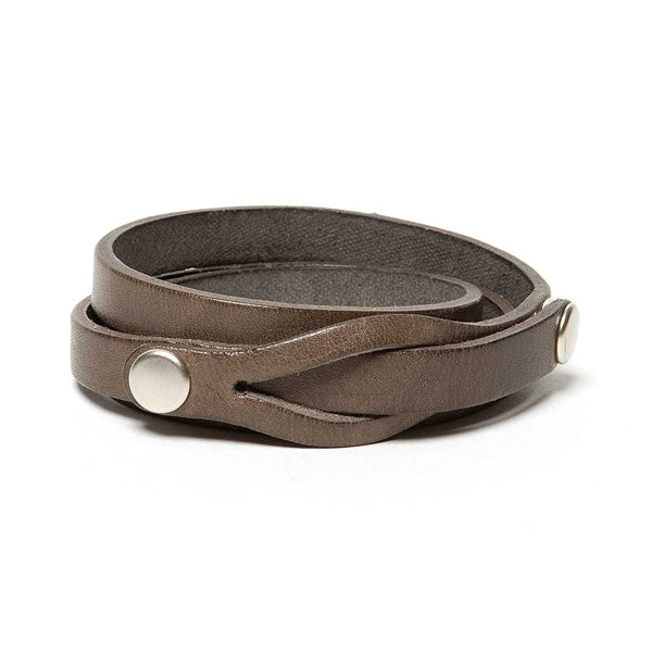 TRIPLE WRAP BRACELET OILED COW LEATHER