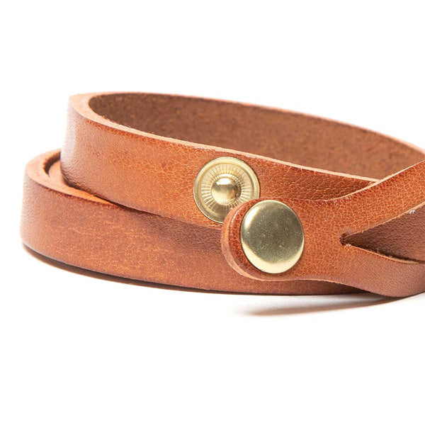 TRIPLE WRAP BRACELET OILED COW LEATHER