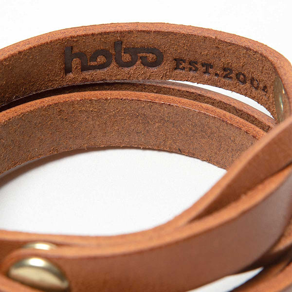 TRIPLE WRAP BRACELET OILED COW LEATHER