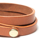 TRIPLE WRAP BRACELET OILED COW LEATHER