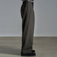 DOUBLE PLEATED TROUSERS ORGANIC WOOL SURVIVALCLOTH