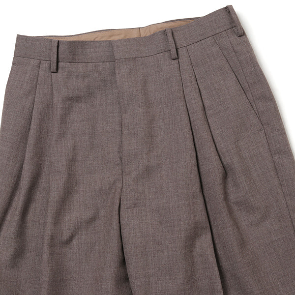 BLUEFACED WOOL WIDE SLACKS