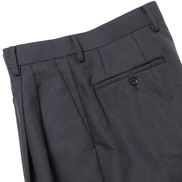 BLUEFACED WOOL WIDE SLACKS