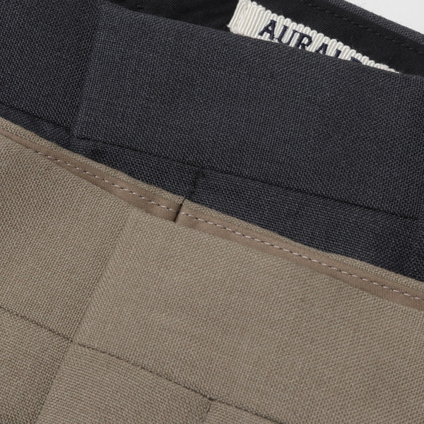 BLUEFACED WOOL WIDE SLACKS