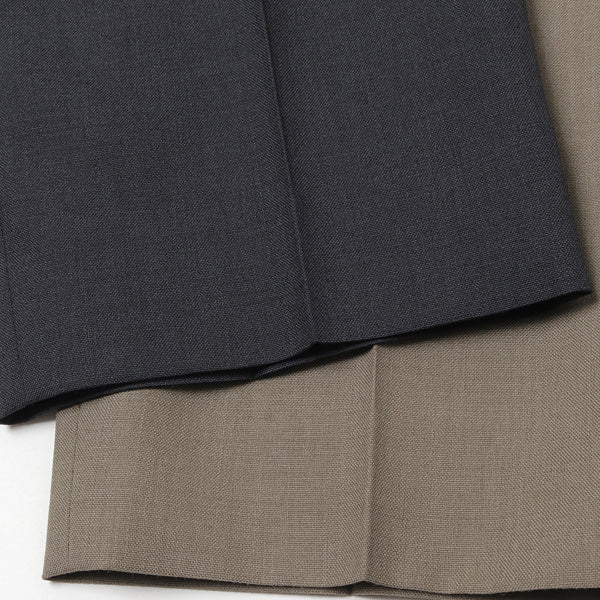 BLUEFACED WOOL WIDE SLACKS