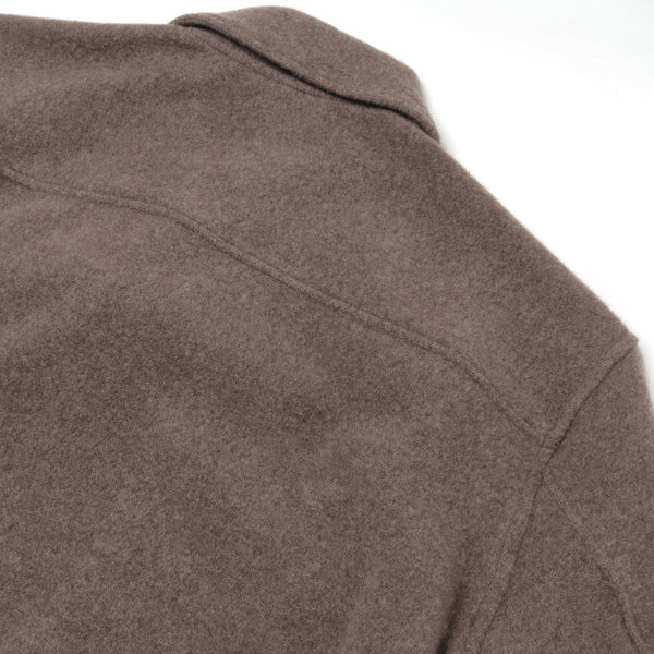 CASHMERE WOOL BRUSHED JERSEY BIG SHIRTS