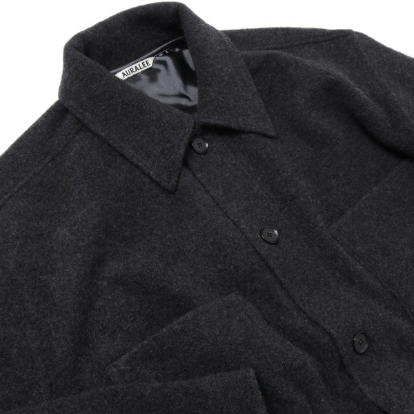 CASHMERE WOOL BRUSHED JERSEY BIG SHIRTS