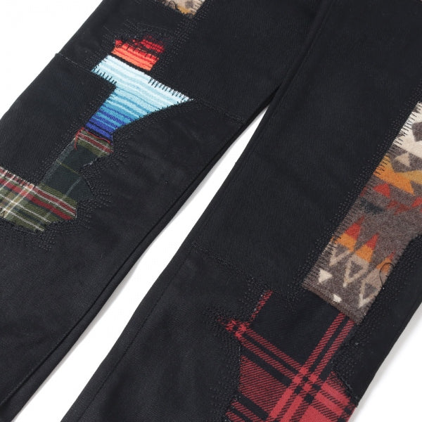 綿セルビッチデニム×多素材MIX PENDLETON Wネーム P012