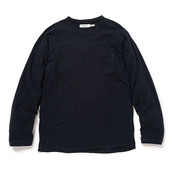 DWL L/S TEE COTTON HEAVYWEIGHT JERSEY OVERDYED VW