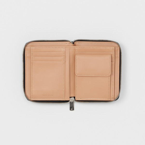 square zip purse