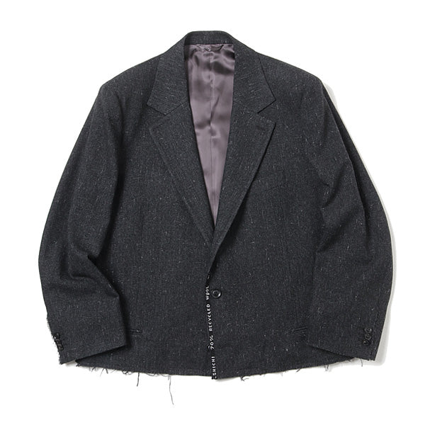 RECYCLE WOOL TAILORED JACKET