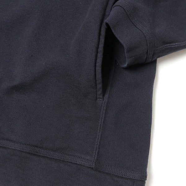 DWELLER HENLEY NECK L/S COTTON SWEAT OVERDYED