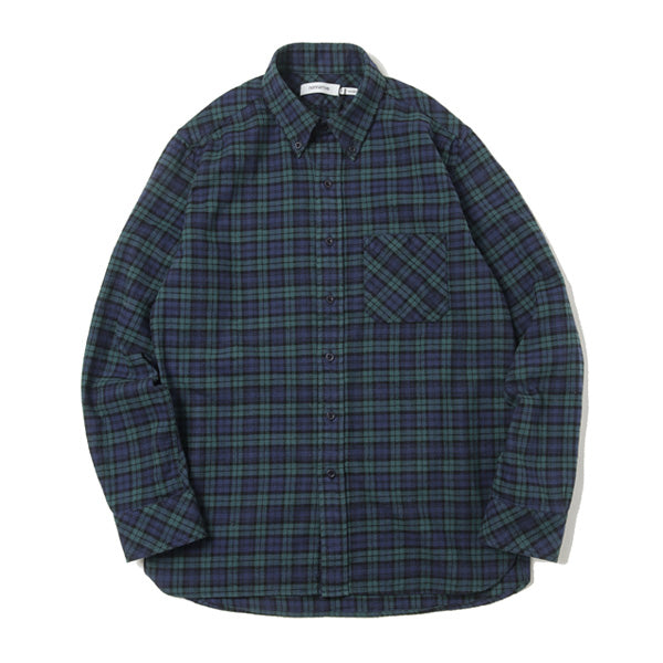 DWELLER B.D. L/S SHIRT COTTON FLANNNEL BLACK WATCH