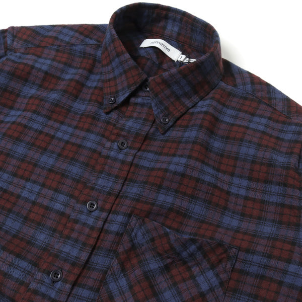 DWELLER B.D. L/S SHIRT COTTON FLANNNEL BLACK WATCH