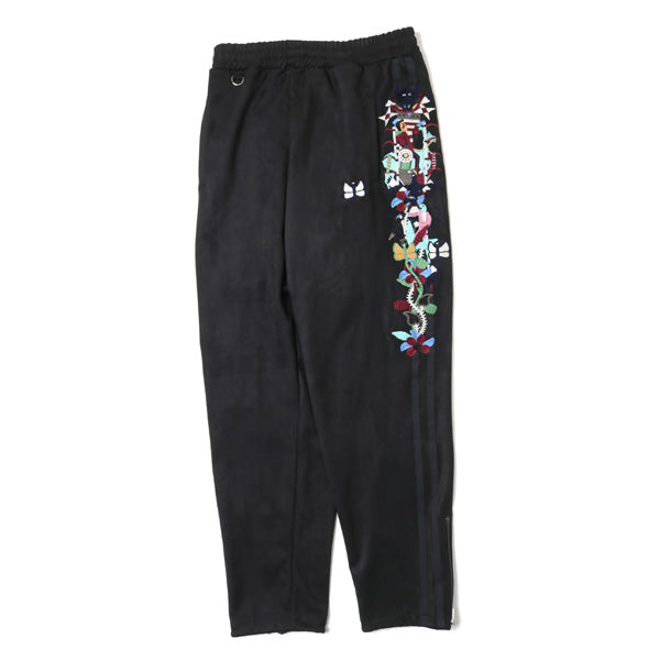 CHAOS EMBROIDERY SUEDE TRACK PANTS
