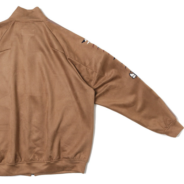 CHAOS EMBROIDERY SUEDE TRACK JACKET