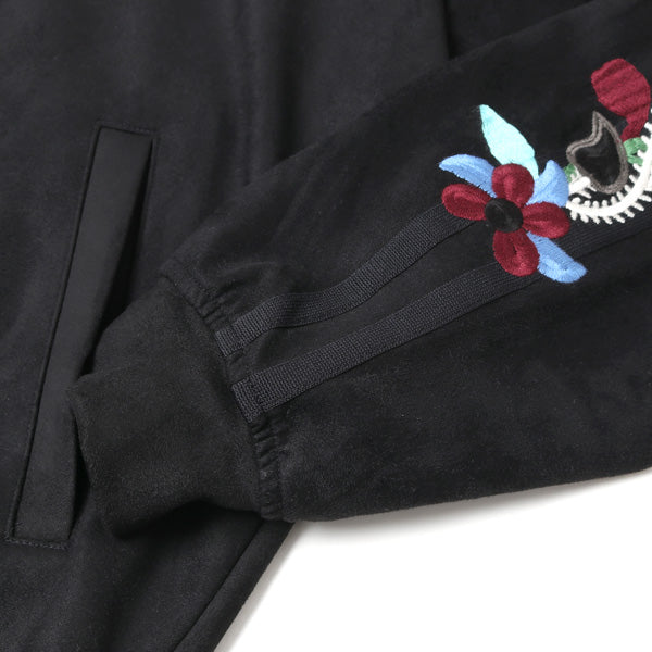 CHAOS EMBROIDERY SUEDE TRACK JACKET