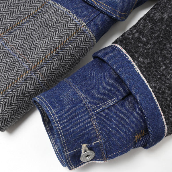 Cotton Selvedge Denim x Wool Nylon Tweed Levi's W Name J005