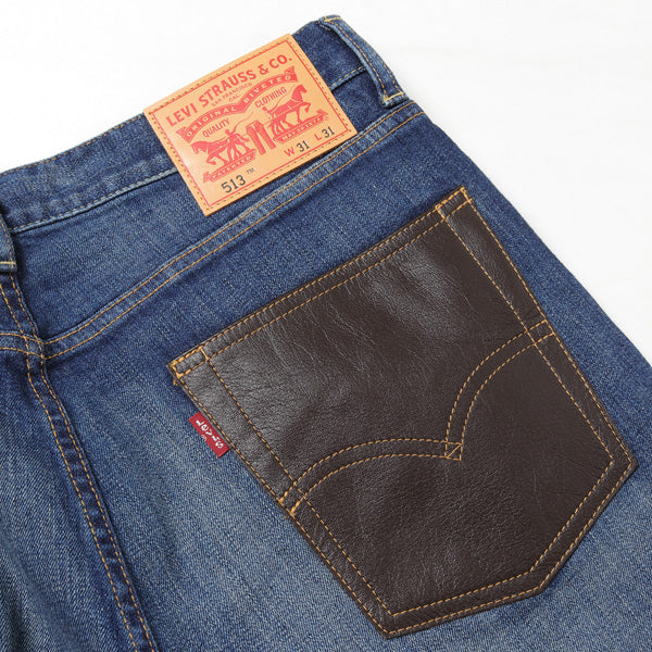 Levi's 513カスタマイズ×他素材パッチワーク P204