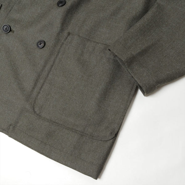 SHIRT JACKET WOOL SOFT SERGE