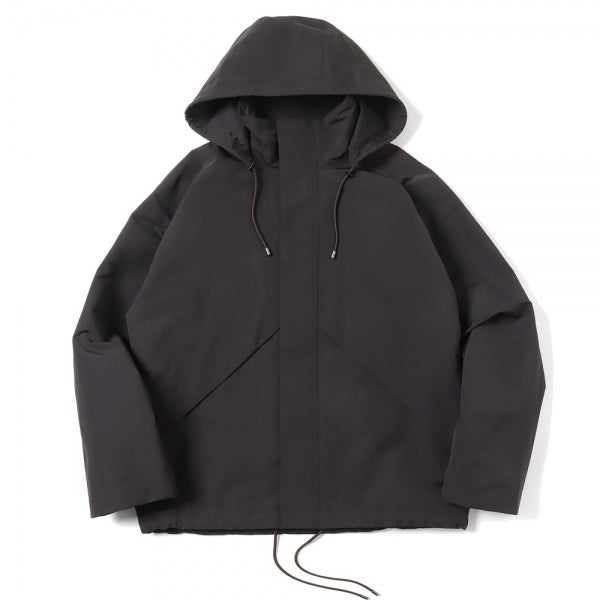 WASHI POLYESTER HIGH DENSITY CLOTH HOODED ZIP BL