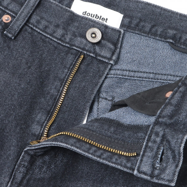 RECYCLE DENIM LOW-RISE DENIM PANTS