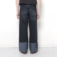 RECYCLE DENIM LOW-RISE DENIM PANTS