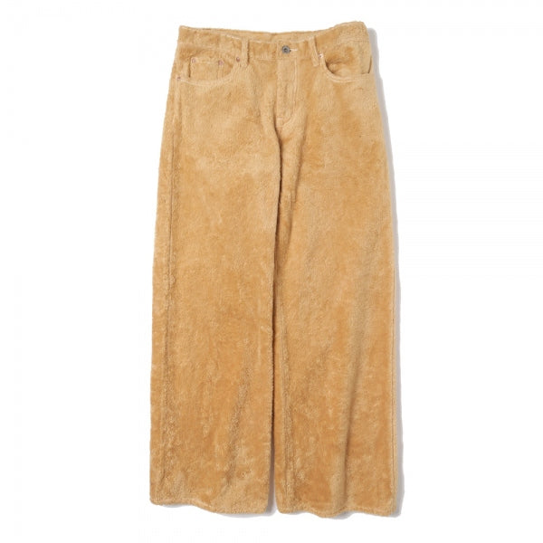 FUZZY LOW-RISE BUGGY PANTS