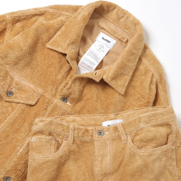 FUZZY LOW-RISE BUGGY PANTS