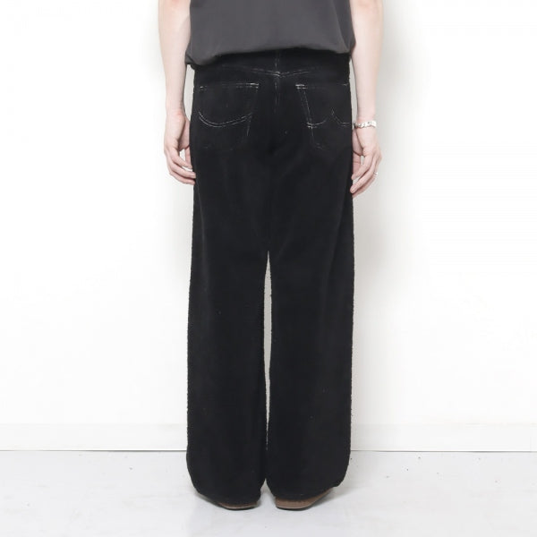 FUZZY LOW-RISE BUGGY PANTS