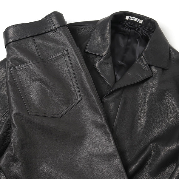 21aw AURALEE GOAT LEATHER JACKET