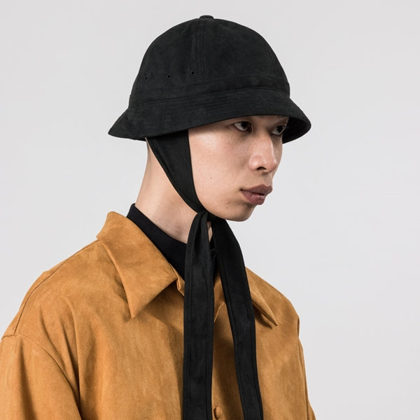 SYNTHETIC LEATHER EAR MUFF HAT